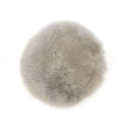 Sitzkissen LAMMFELL Silber