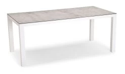 Tisch HOUSTON Weiss/silber
