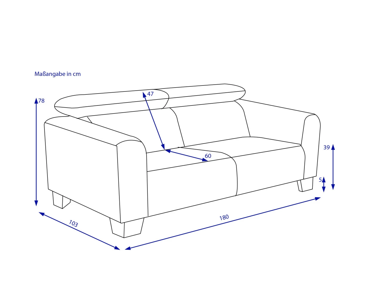 Sofa 2 Sitzer FEELIJA – Bild 5