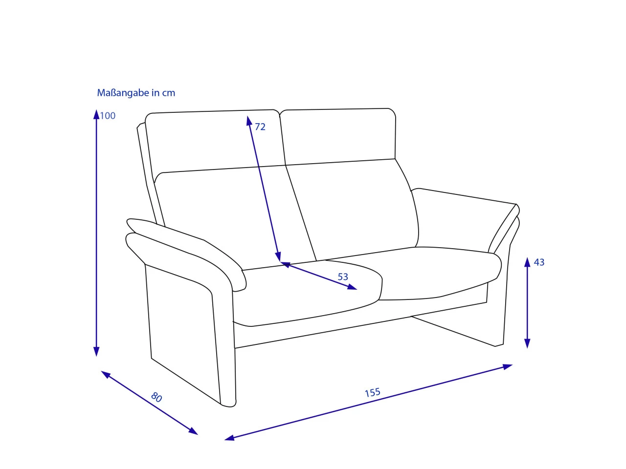 Sofa 2-Sitzer AVIGNON – Bild 4