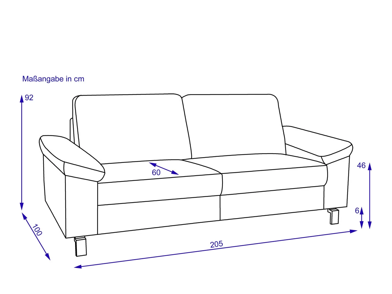 Sofa 3 Sitzer COLLINS PLUS – Bild 3