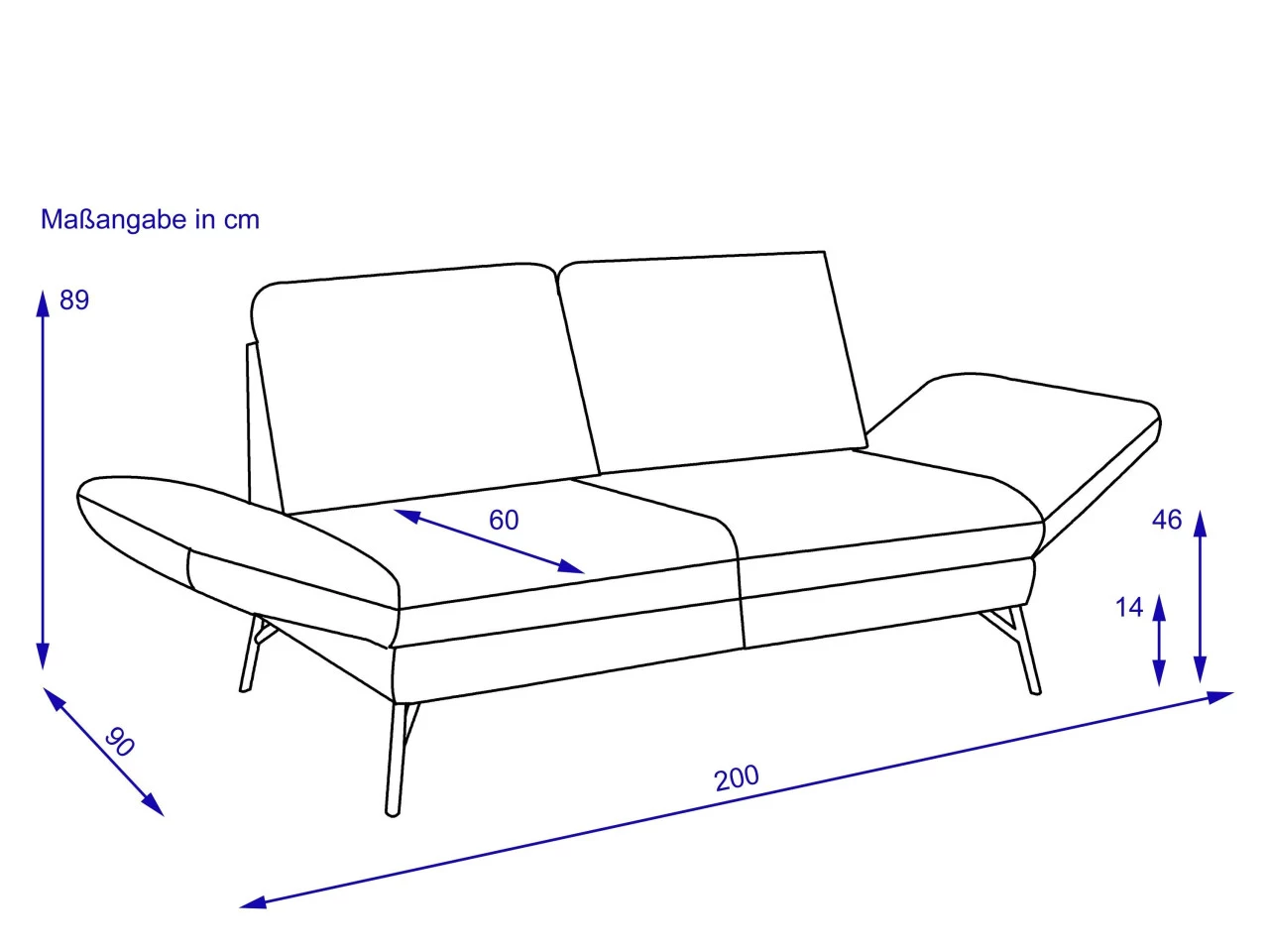 Sofa 2 Sitzer MONDO ASSEA – Bild 2