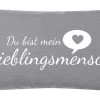 Magma Kissen LIEBLINGSMENSCH Grau